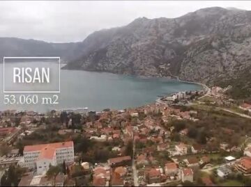 Land For Sale in Kotor City, Risan 53,000 m², Urbanized, Open Sea View